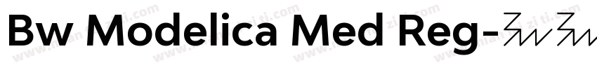 Bw Modelica Med Reg字体转换